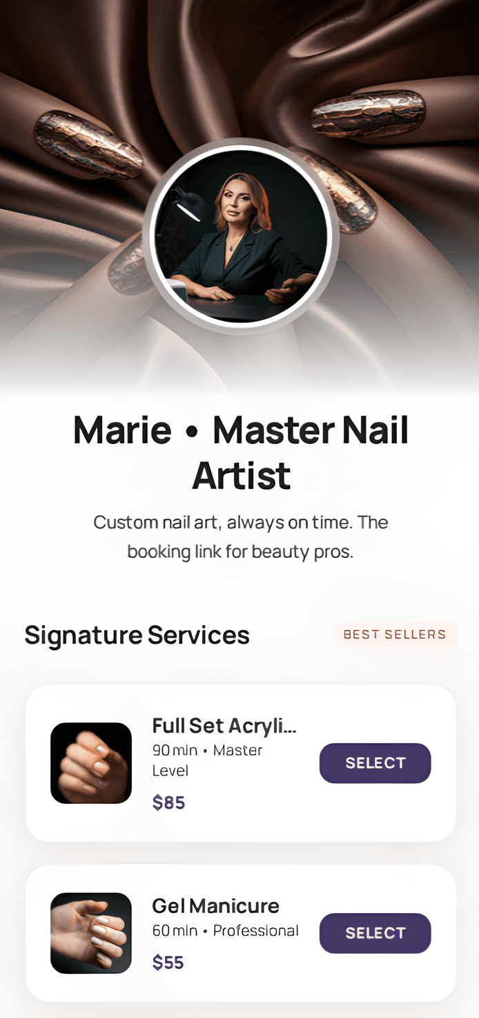 ClockitLink booking app preview